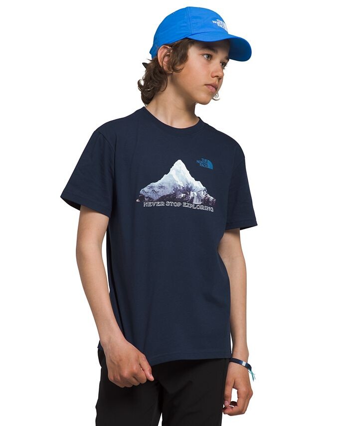 

Футболка с короткими рукавами и рисунком Big Boys The North Face, синий