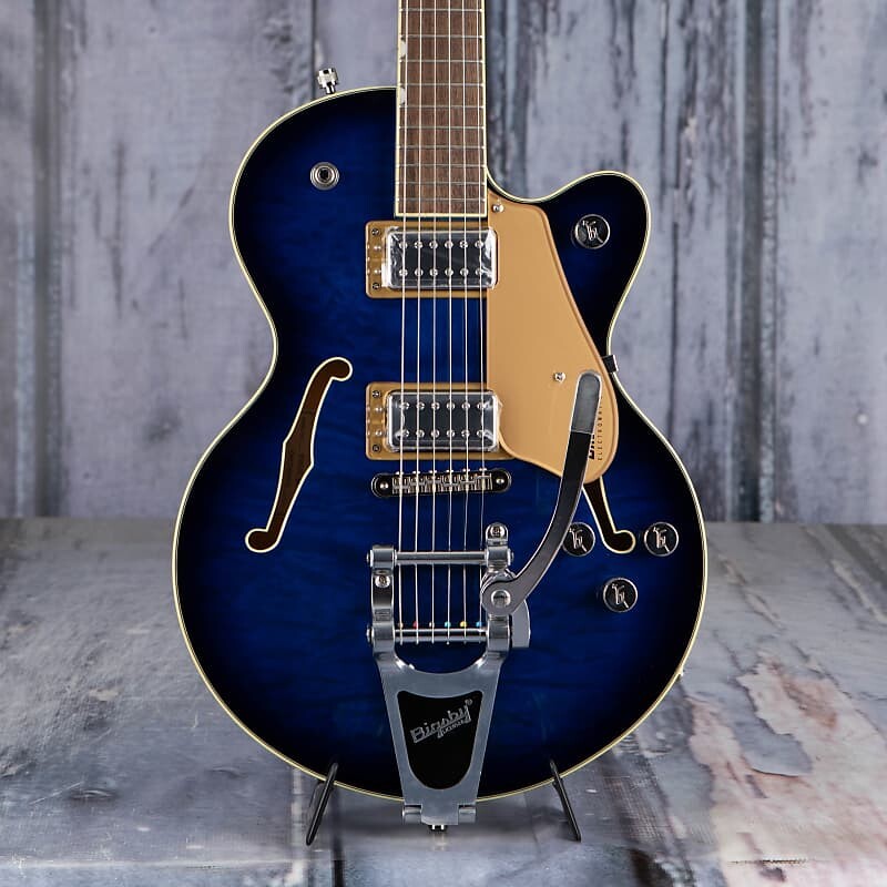 

Электрогитара Gretsch G5655T-QM Electromatic Center Block Jr. Single-Cut Quilted Maple With Bigsby Semi-Hollowbody, Hudson Sky