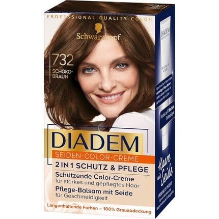 

Schwarzkopf Diadem Silk Color Крем-краска для волос 732 Шоколадно-коричневый Уровень 3 170мл