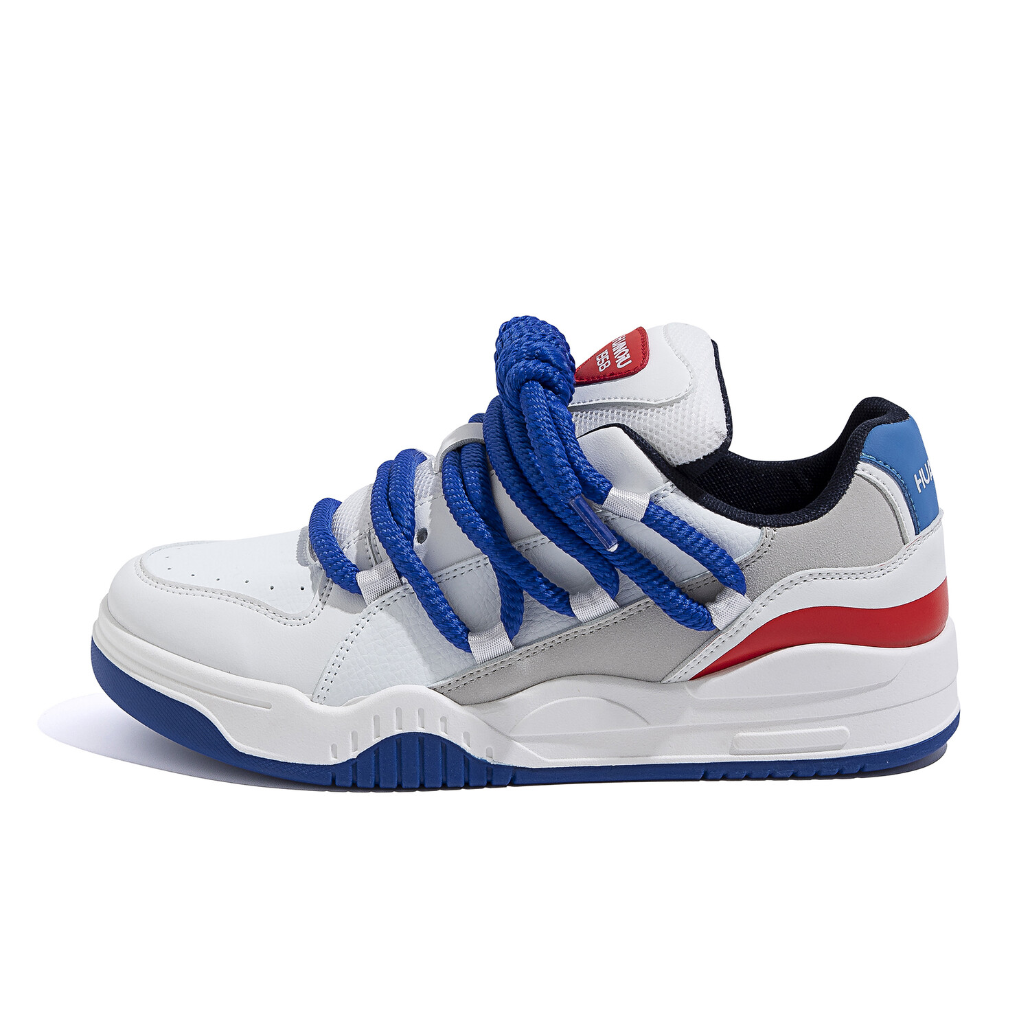 

Кроссовки HUANQIU Skateboarding Shoes Men Low-top Beige/Blue, бежевый/синий