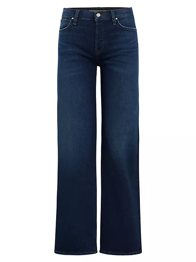 

Джинсы Rosie с высокой посадкой и широкими штанинами Hudson Jeans, цвет poseidon