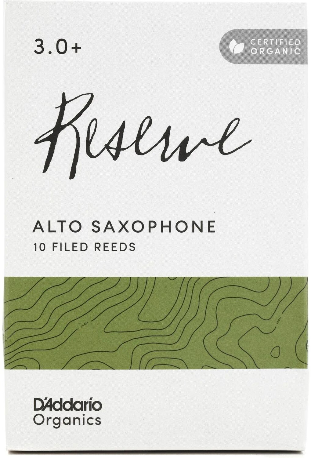 

Трости для альт-саксофона D'Addario Organics Reserve — 3,0+ (10 шт. в упаковке)
