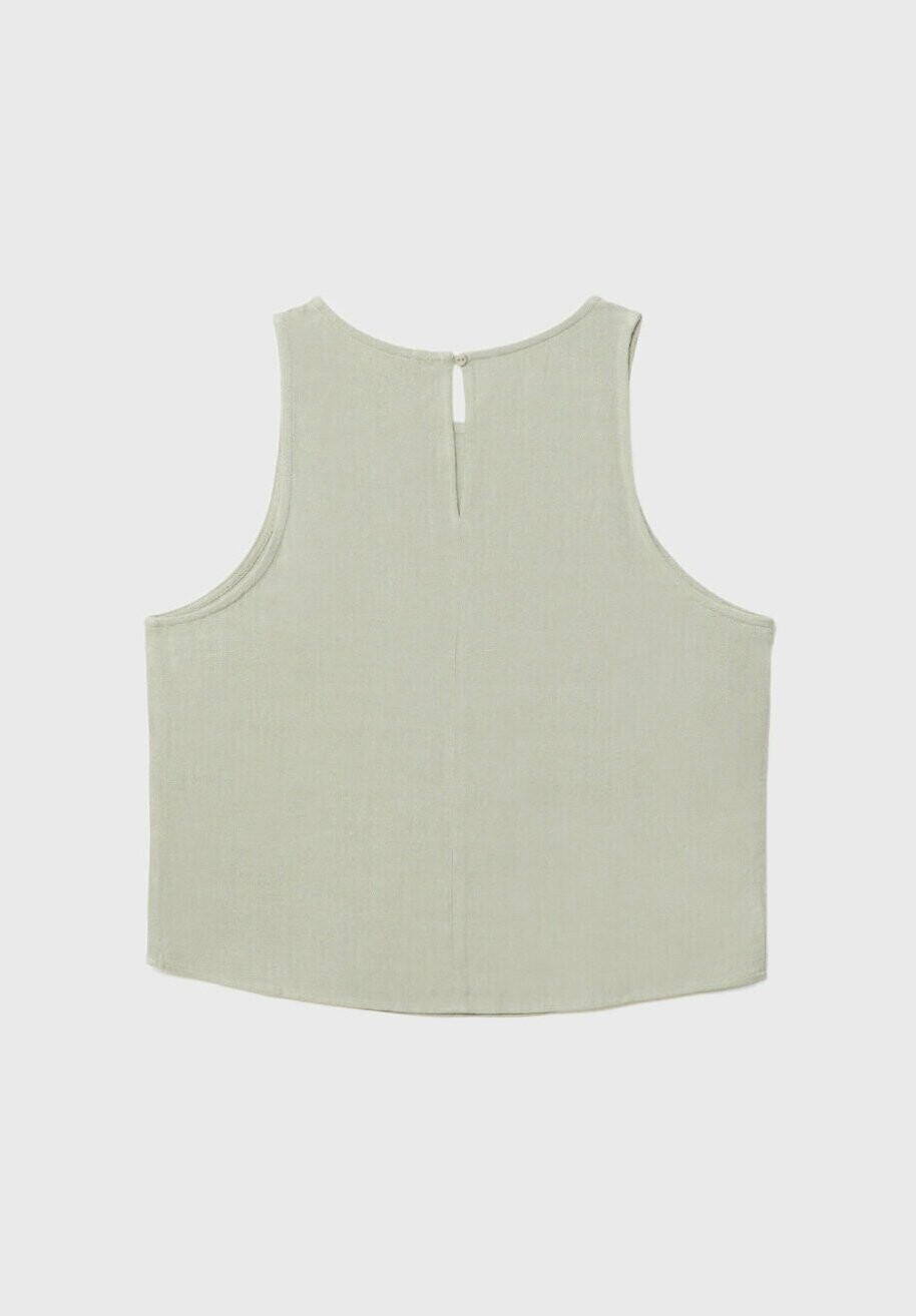 

Блузка Flowing Racerback Stradivarius, хаки