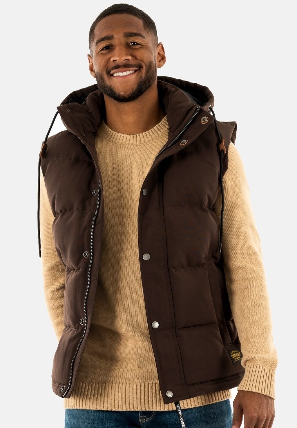

Жилет Superdry, темно-коричневый