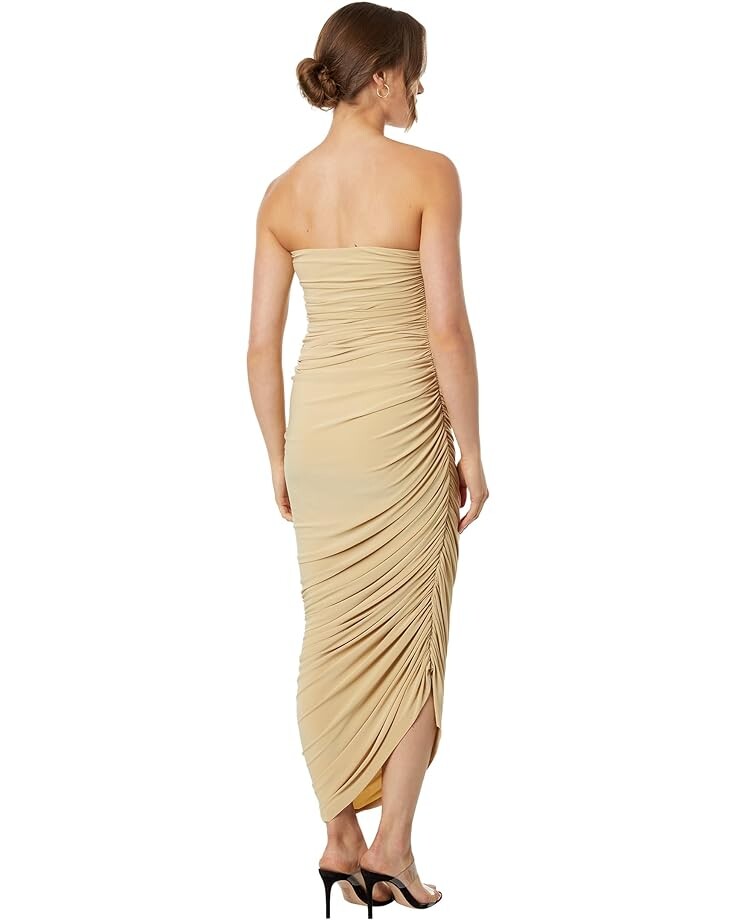 

Платье Norma Kamali Strapless Diana Gown, песочный, Бежевый
