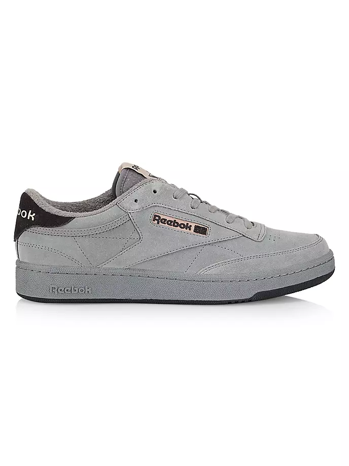 

Замшевые низкие кеды Club C Reebok, черный