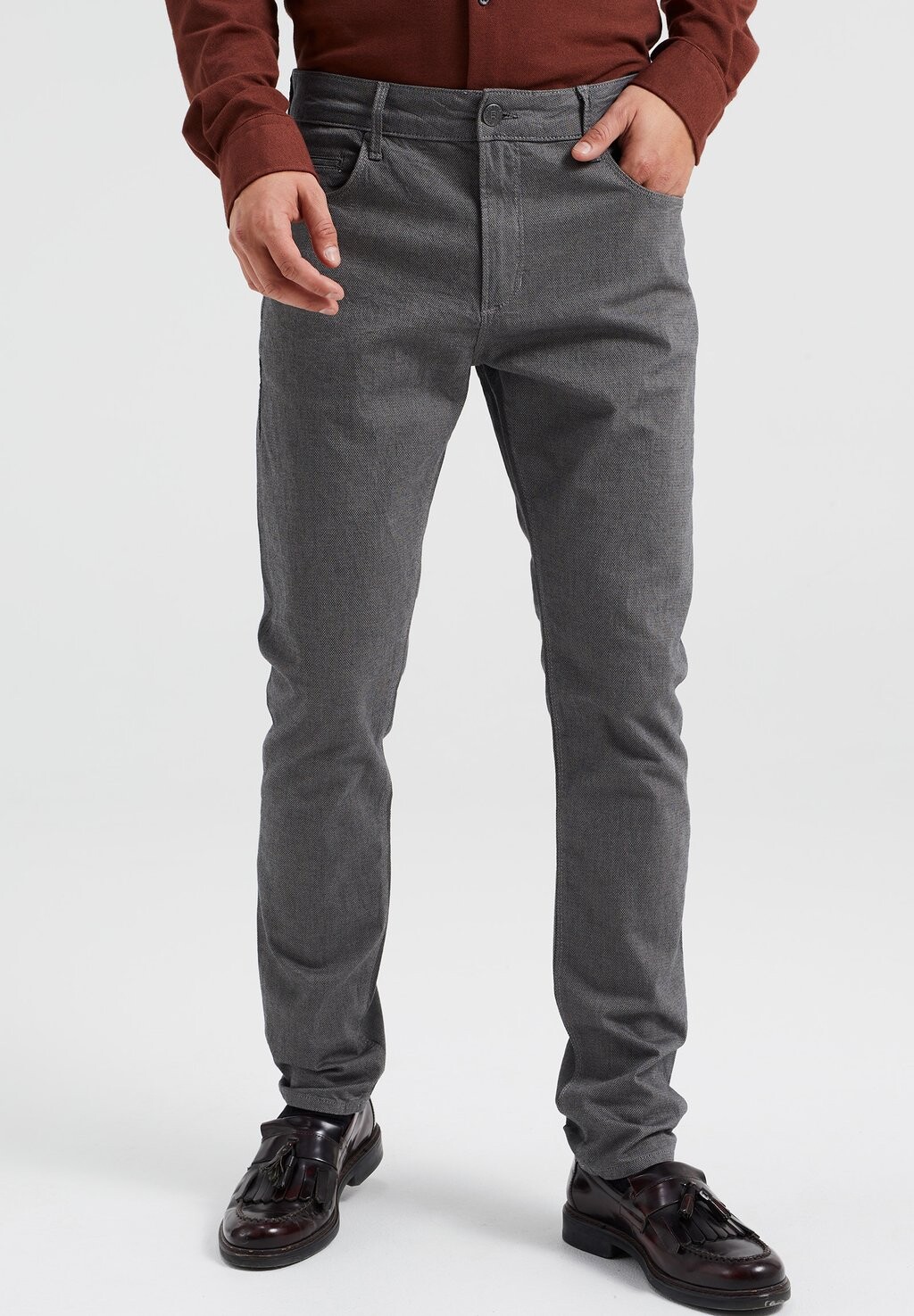 

Брюки Slim Fit WE Fashion, цвет grey