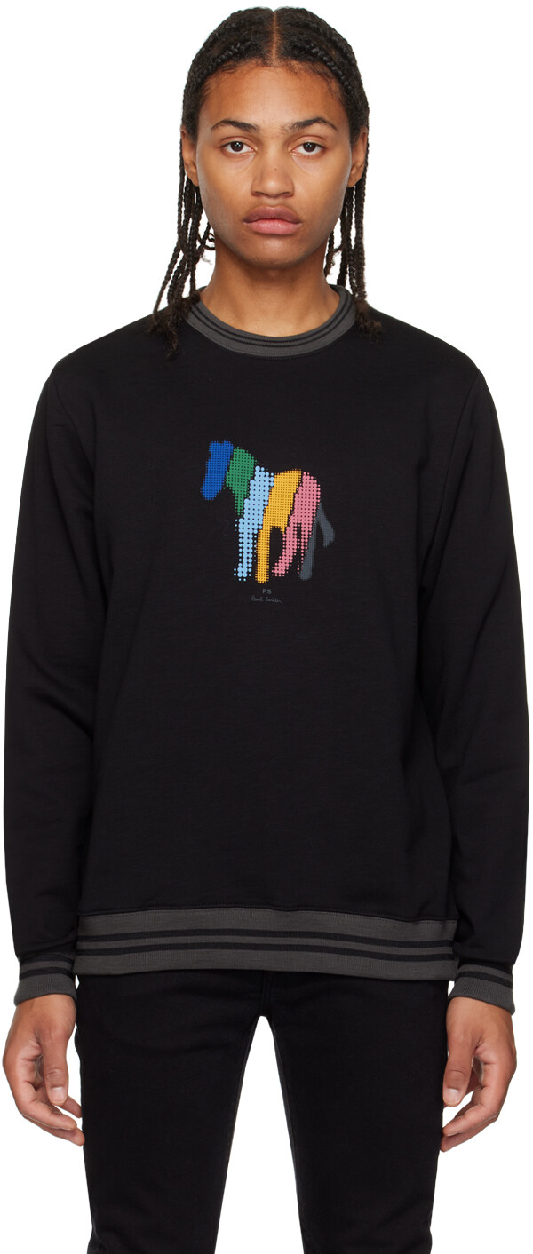 

Черный свитшот с зеброй в широкую полоску PS by Paul Smith