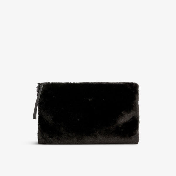 

Клатч Bettina из овчины Allsaints, черный