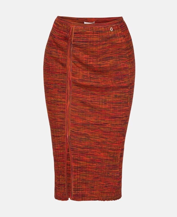 

Юбка карандаш Guess, бордовый