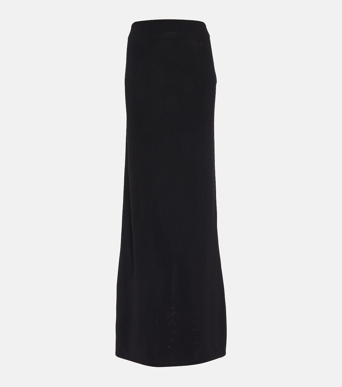 

Юбка макси в рубчик SAINT LAURENT, черный