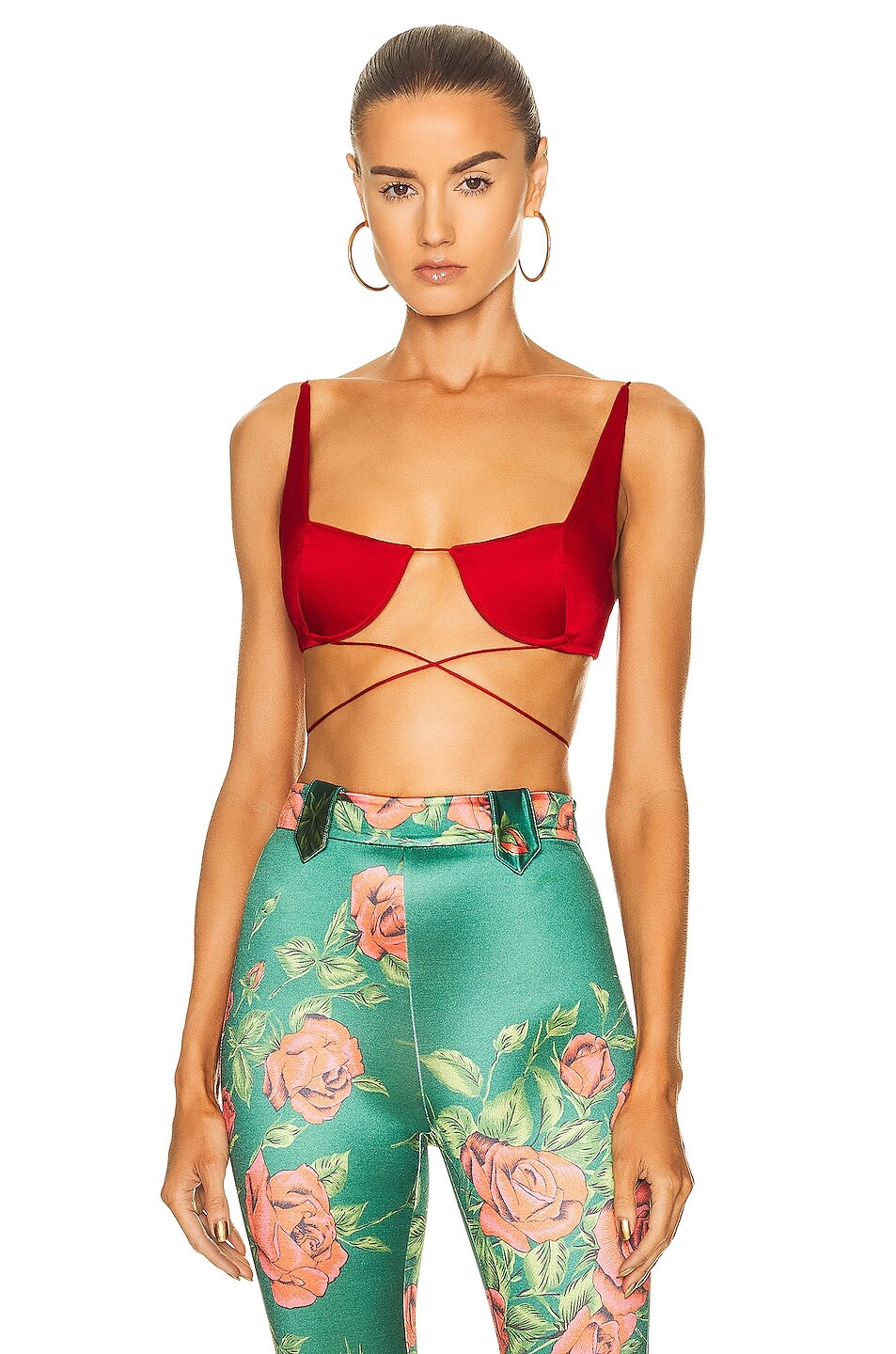 

Бралетт Alex Perry Pierce Sweetheart Cup Wrap, красный