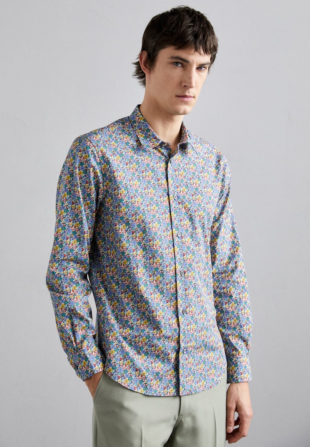 

Рубашка Paul Smith, цвет blue