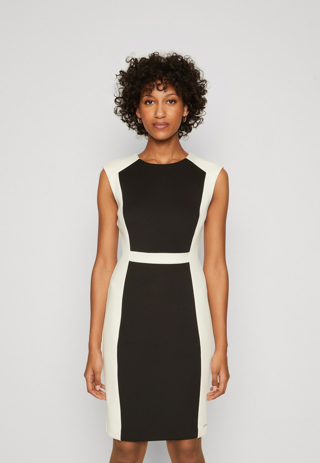 Платье из джерси BLOCKING DRESS , цвет black/vanilla ice Calvin Klein