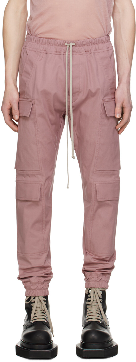 

Розовые брюки-карго Mastodon Mega Rick Owens, цвет Dusty pink
