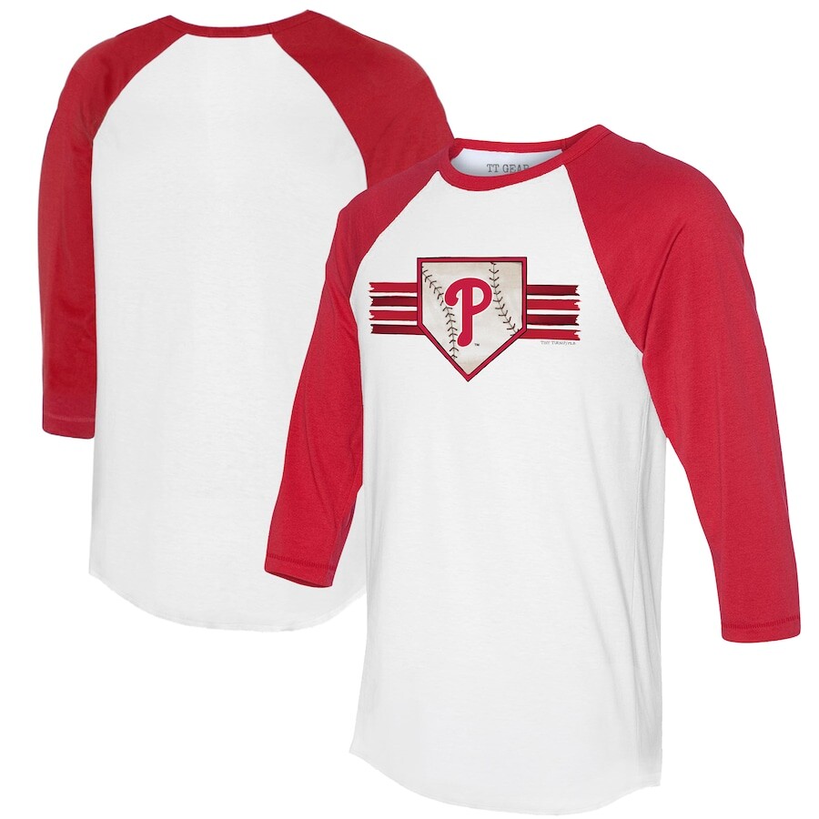 

Футболка с длинным рукавом Tiny Turnip Philadelphia Phillies, белый