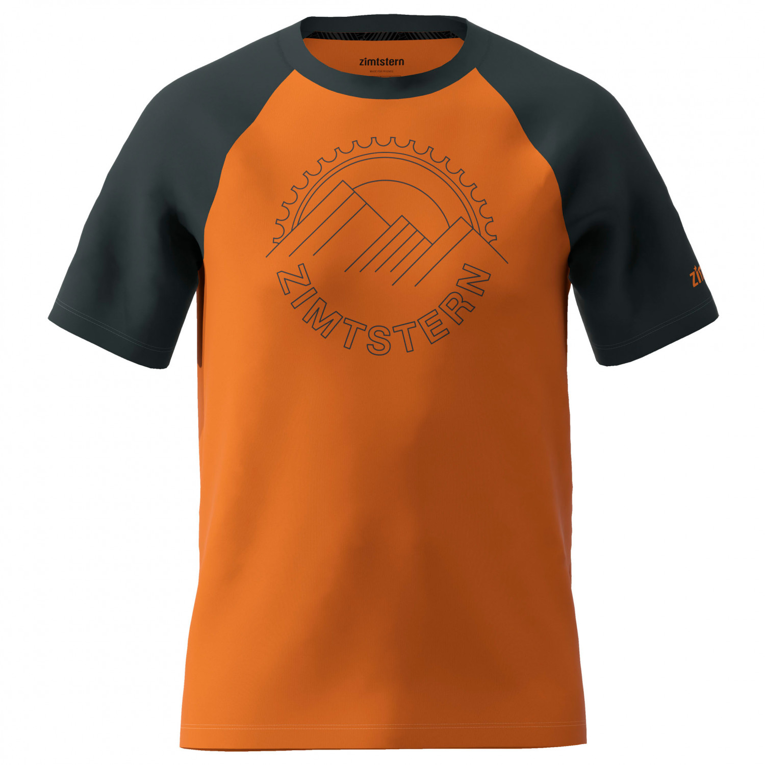 Функциональная рубашка Zimtstern Ringz Tee, цвет Burnt Orange/Pirate Black футболка supreme bling tee burnt orange оранжевый