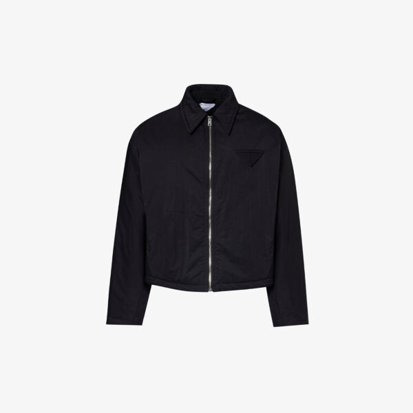 

Утепленная куртка свободного кроя с заниженными плечами Bottega Veneta, черный