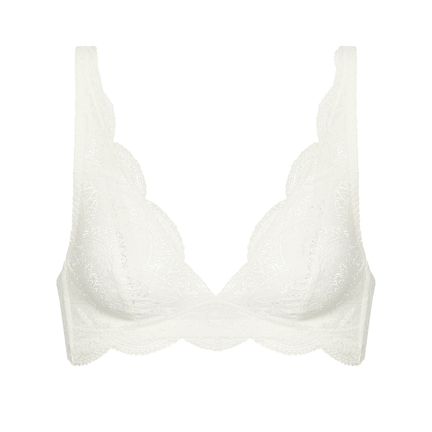 

Кружевной треугольник без косточек Simone Perele, белый