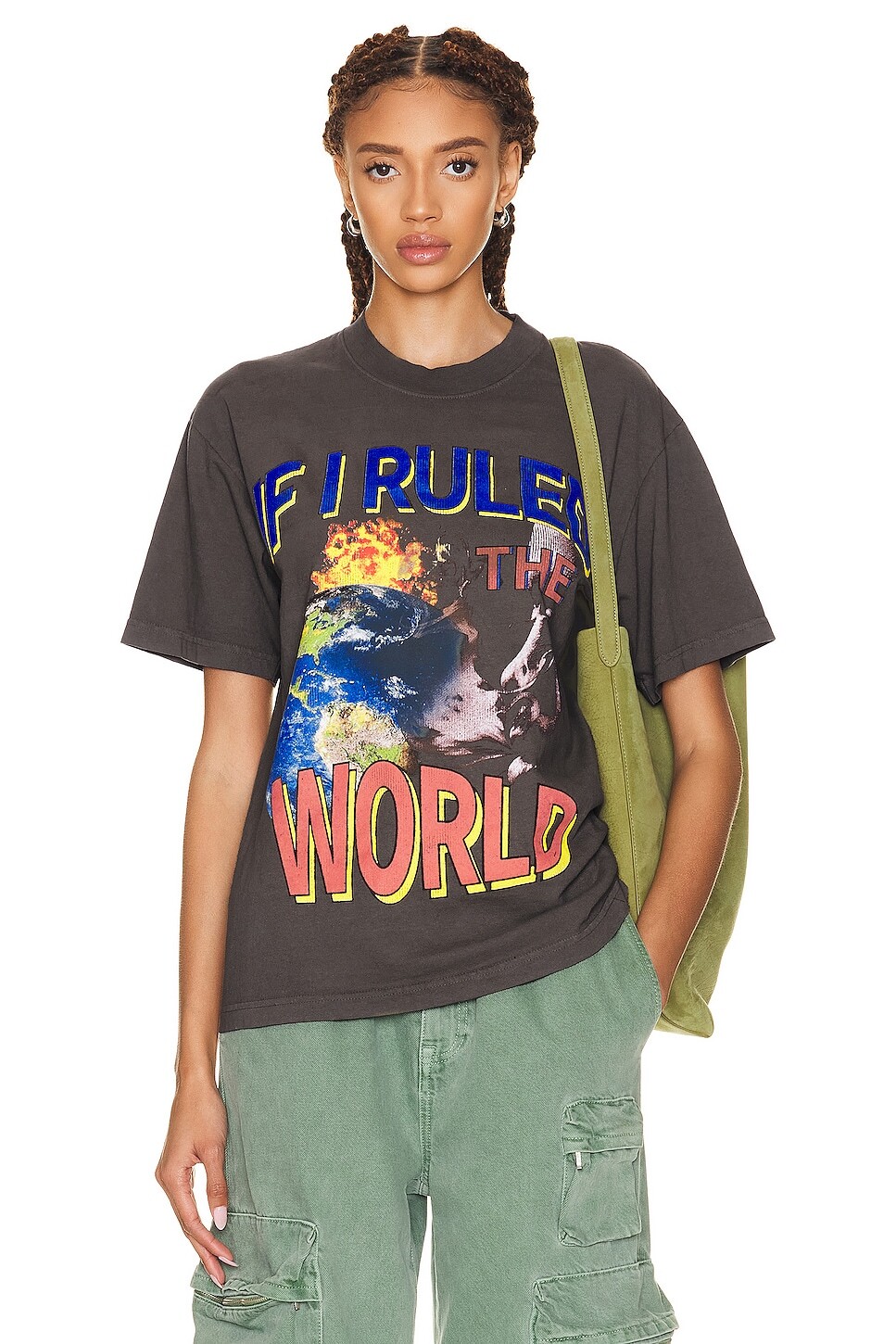 

Футболка Sixthreeseven Nas If Ruled The World, цвет Washed Black
