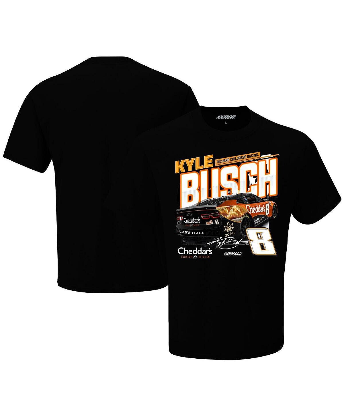 

Мужская черная футболка Kyle Busch Speed Richard Childress Racing Team Collection, Черный