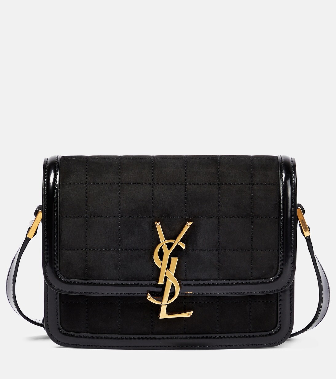 

Маленькая замшевая сумка через плечо Solferino Saint Laurent, черный