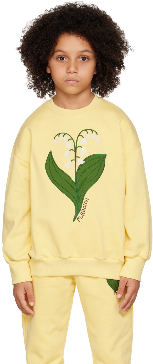 

Детский желтый свитшот Lily Of The Valley Mini Rodini