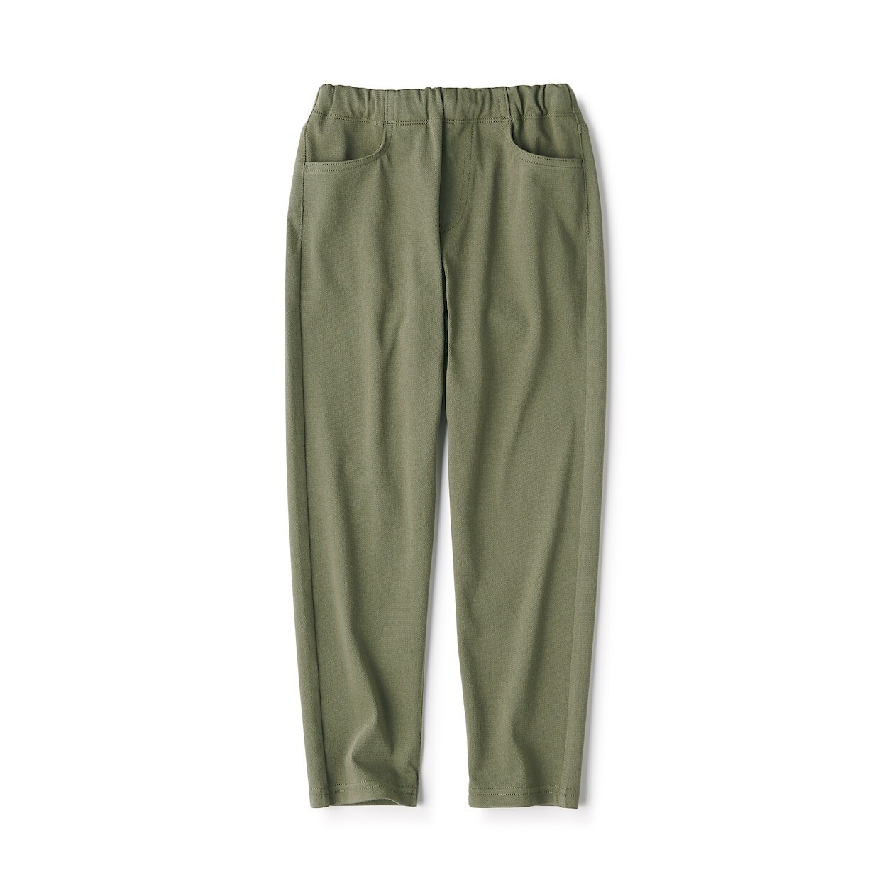 

Брюки-зауженные из трикотажного твила (детские) MUJI, хаки зеленый