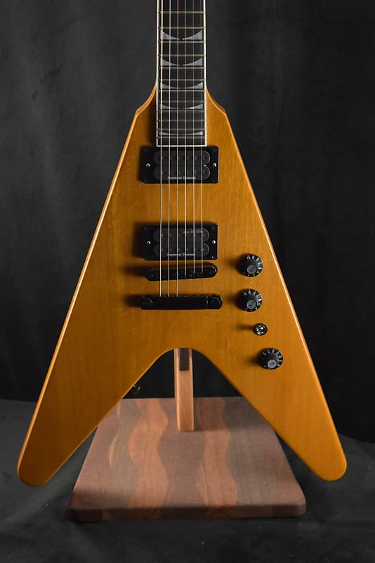 электрогитара gibson flying v antique natural Gibson Dave Mustaine Flying V EXP Antique Natural