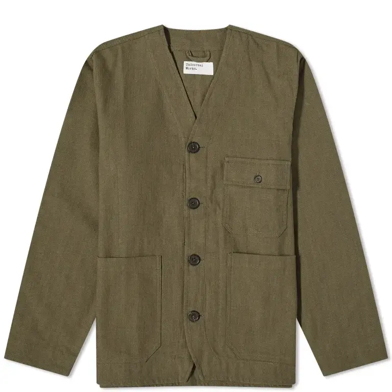 

Куртка Universal Works Kyo Cotton Cabin, оливковый, Зеленый