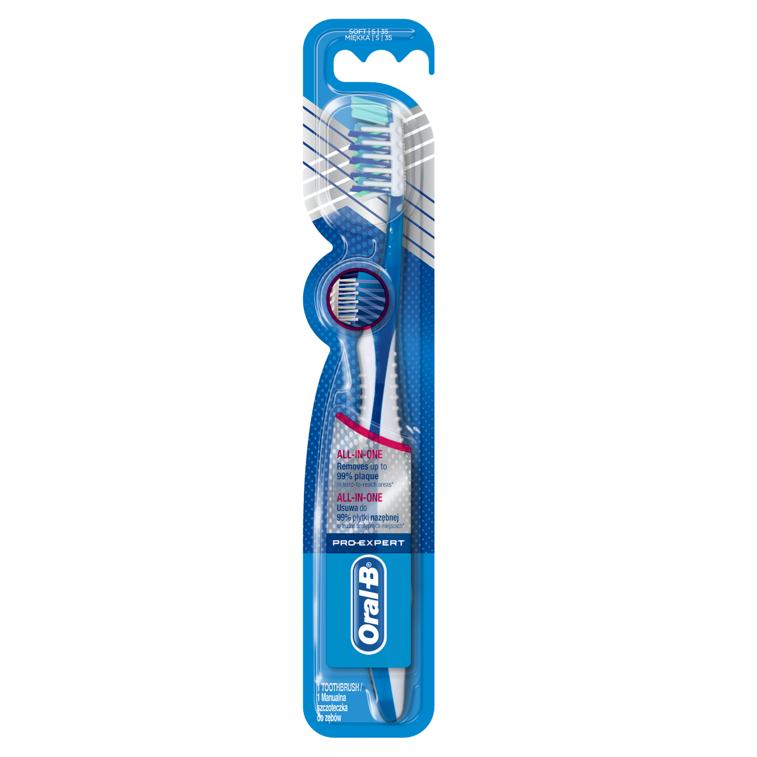 Oral-B Pro-Expert CrossAction All-In-One зубная щетка мягкая, 1 шт. - фото