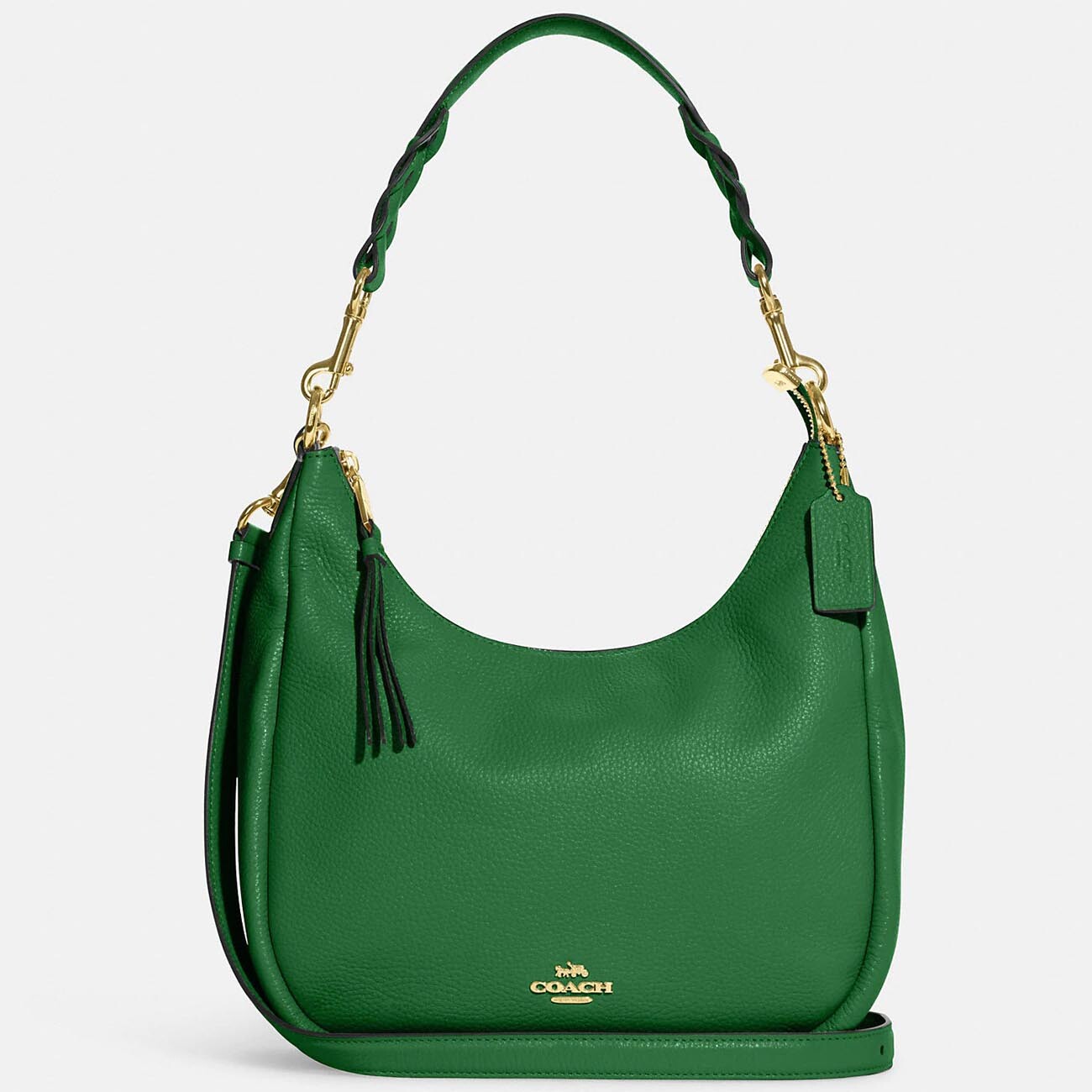 

Сумка-хобо Coach Outlet Jules, зеленый/золотистый
