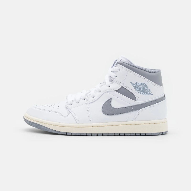 

Кеды Nike Air Jordan 1 Mid, белый/серый