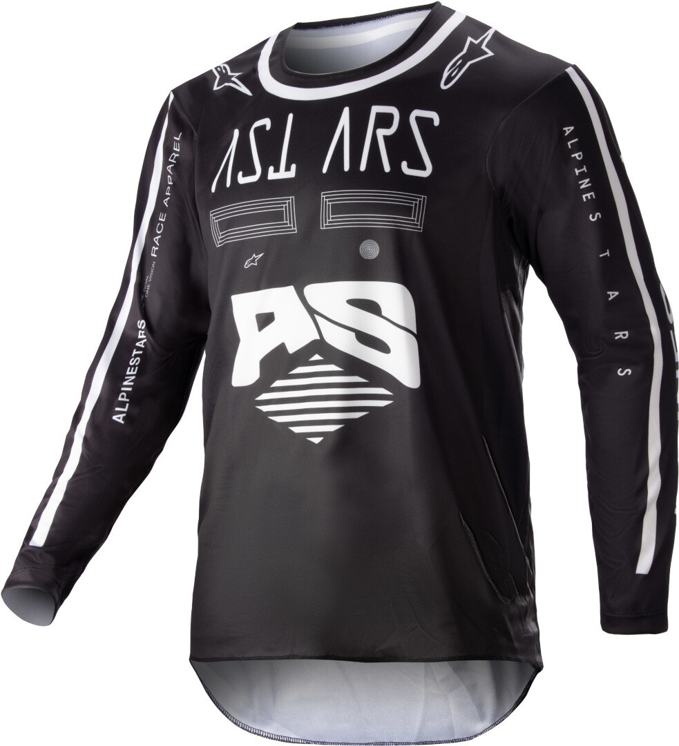 

Мотокросс джерси Alpinestars Racer Found Youth, черный/белый