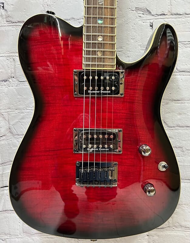 

Fender Special Edition Custom Telecaster FMT HH, темно-красный, прозрачный, 6,9 фунта CSTMTELECASTERFMTHHCRT