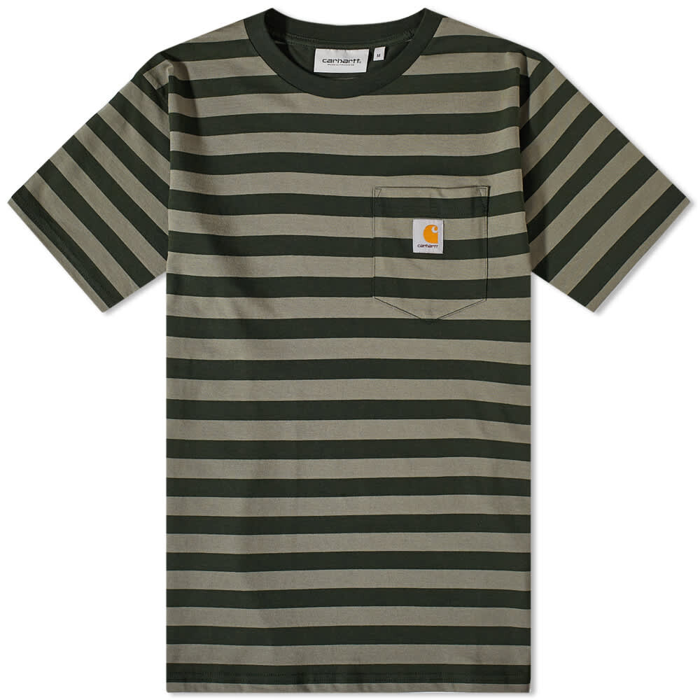 

Футболка Carhartt WIP Merrick Stripe Pocket Tee