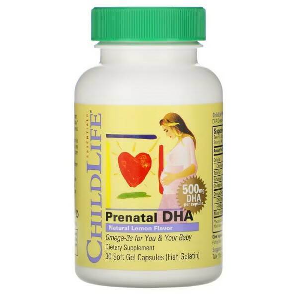 ДГК для беременных, 500 мг, 30 шт, ChildLife пищевая добавка nordic naturals пренатальная дгк 60 мягких таблеток