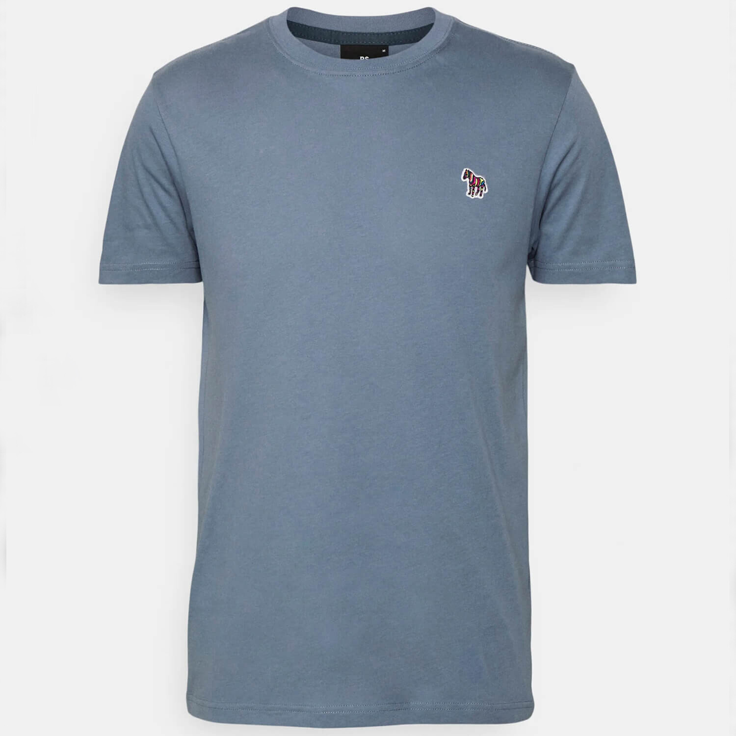 

Базовая футболка PS Paul Smith Zebra Badge Slim Fit, серо-голубой