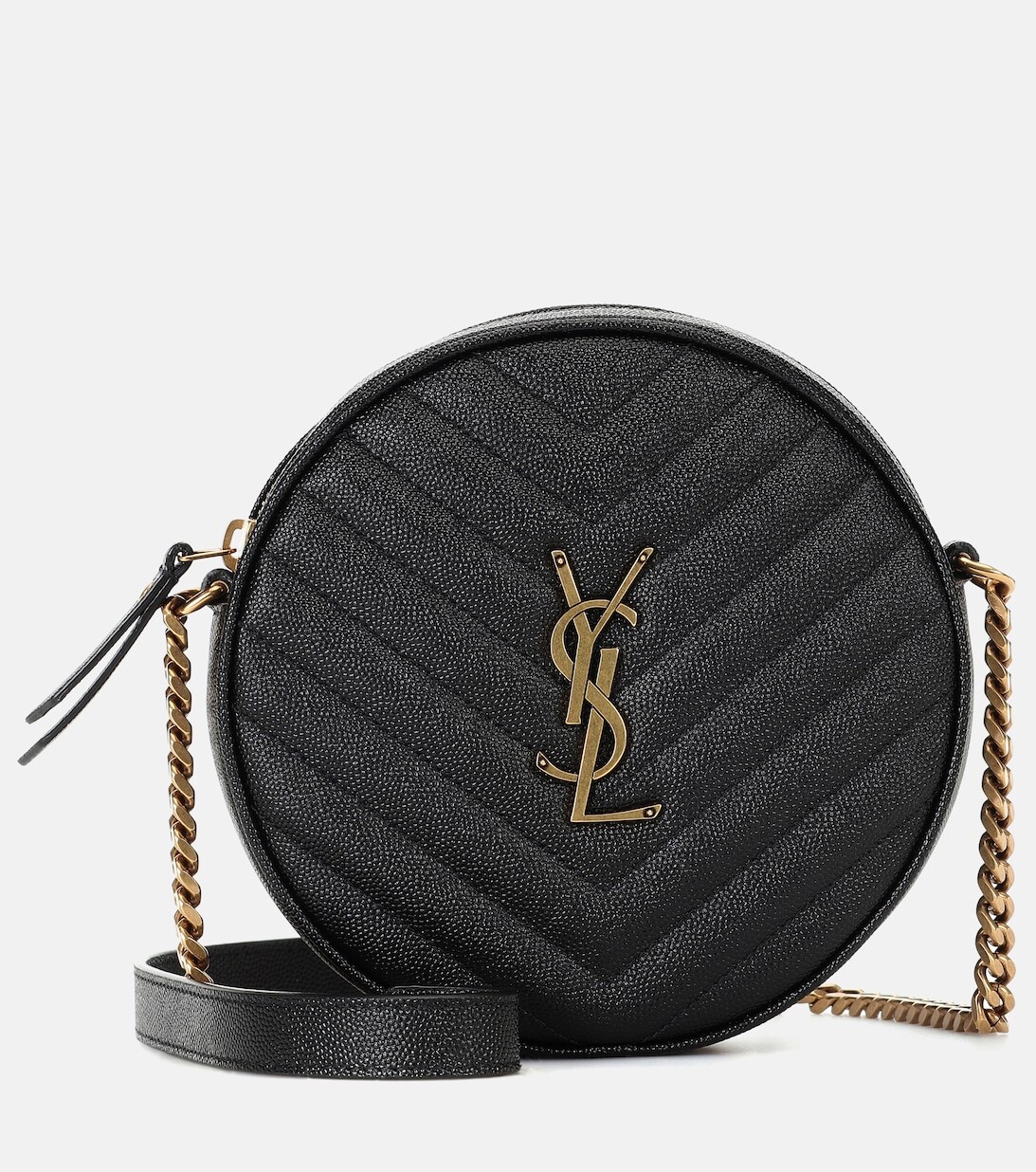 

Сумка через плечо из нефритовой кожи Saint Laurent, черный