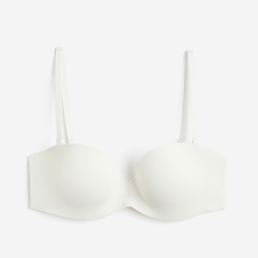 

Бюстгальтер H&M Padded Microfiber Balconette, белый