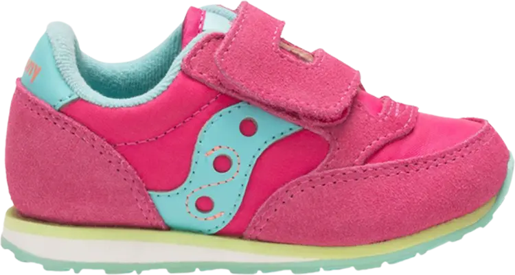 

Кроссовки Saucony Jazz Hook & Loop Little Kid Pink Turquoise, розовый