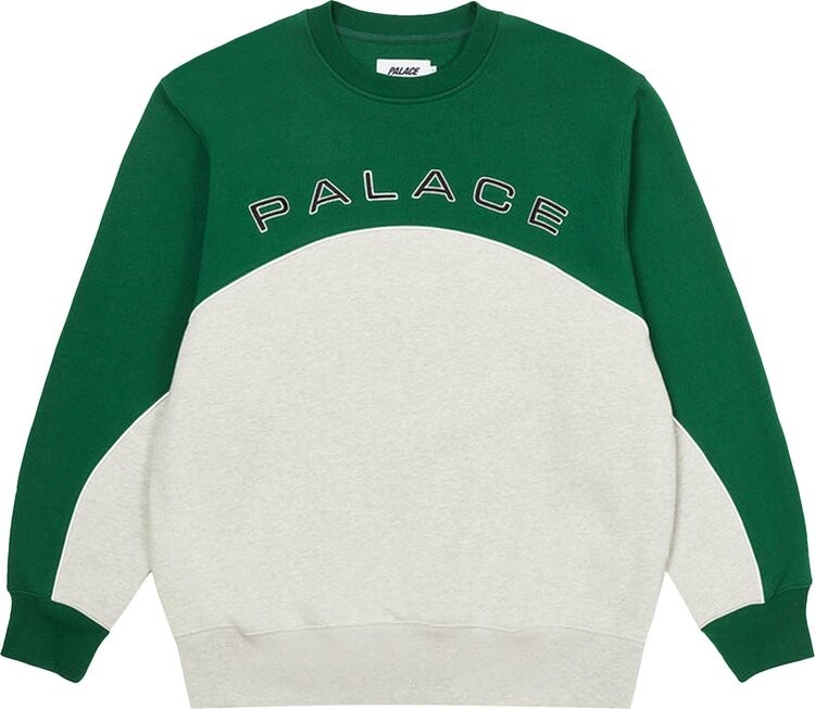 

Толстовка Palace 2 Tone Arch Crew 'Green/Grey Marl', разноцветный