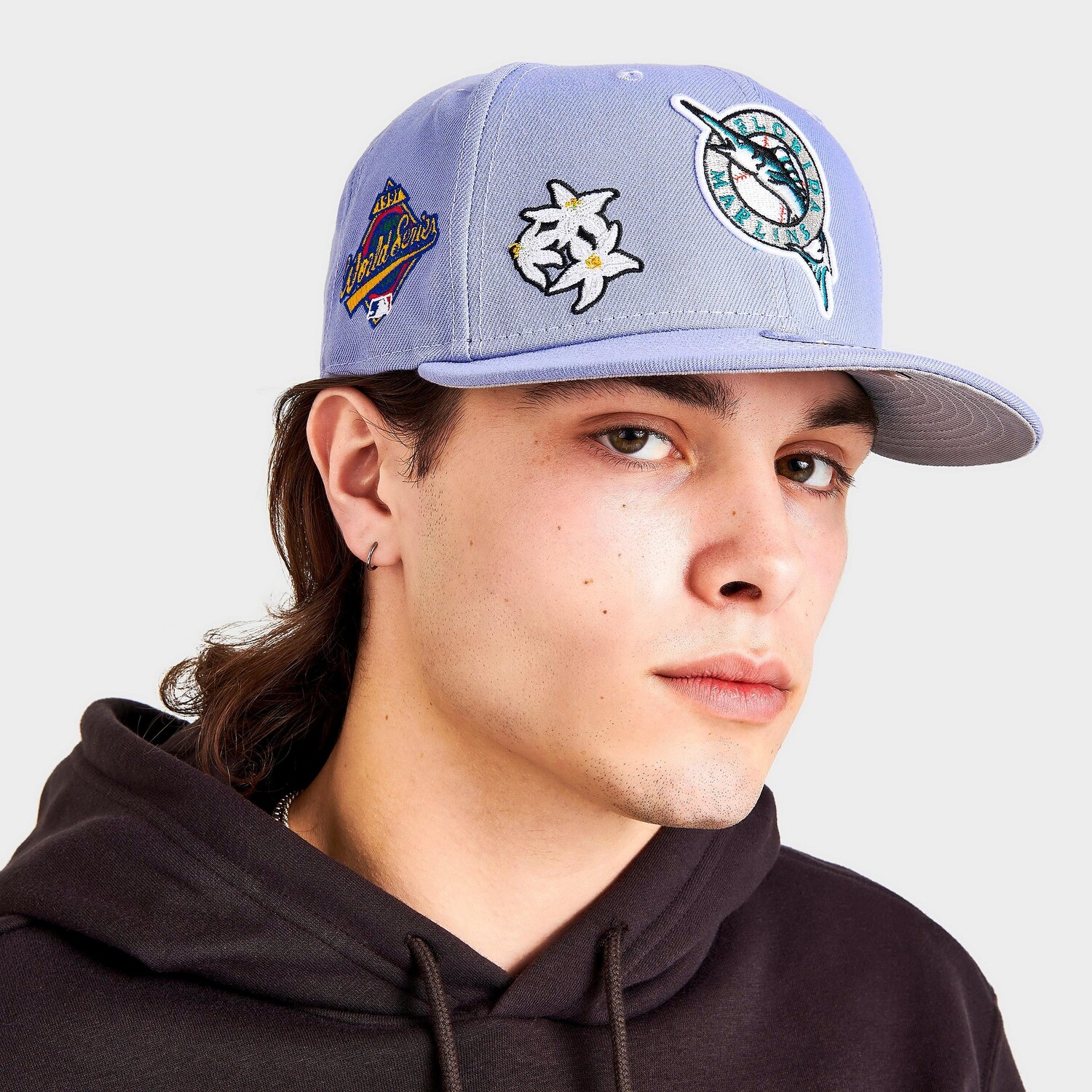 

Бейсболка New Era Miami Marlins MLB Flower 9FIFTY Snapback, зеленый
