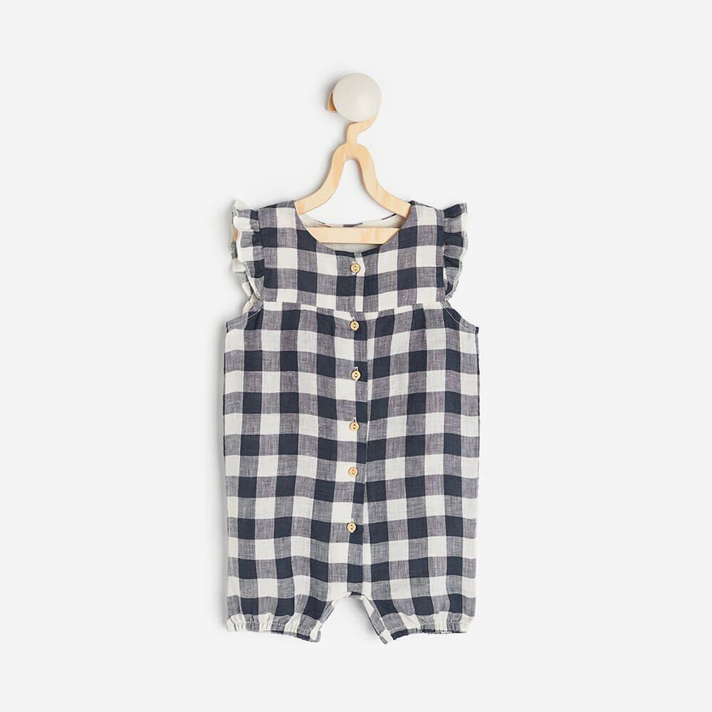 

Комбинезон H&M Linen Romper, тёмно-синий