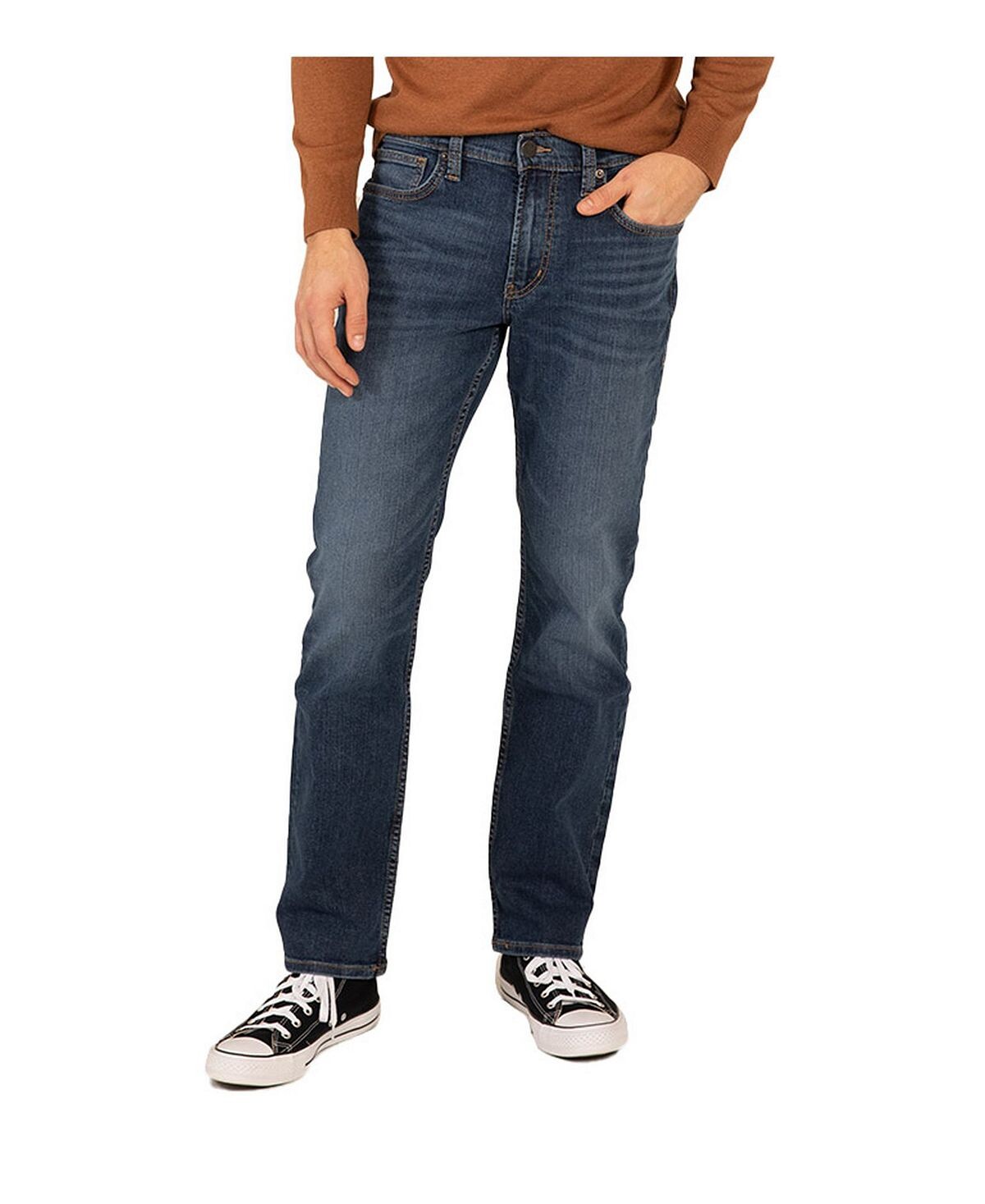 

Мужские аутентичные джинсы узкого кроя с зауженными штанинами Silver Jeans Co.