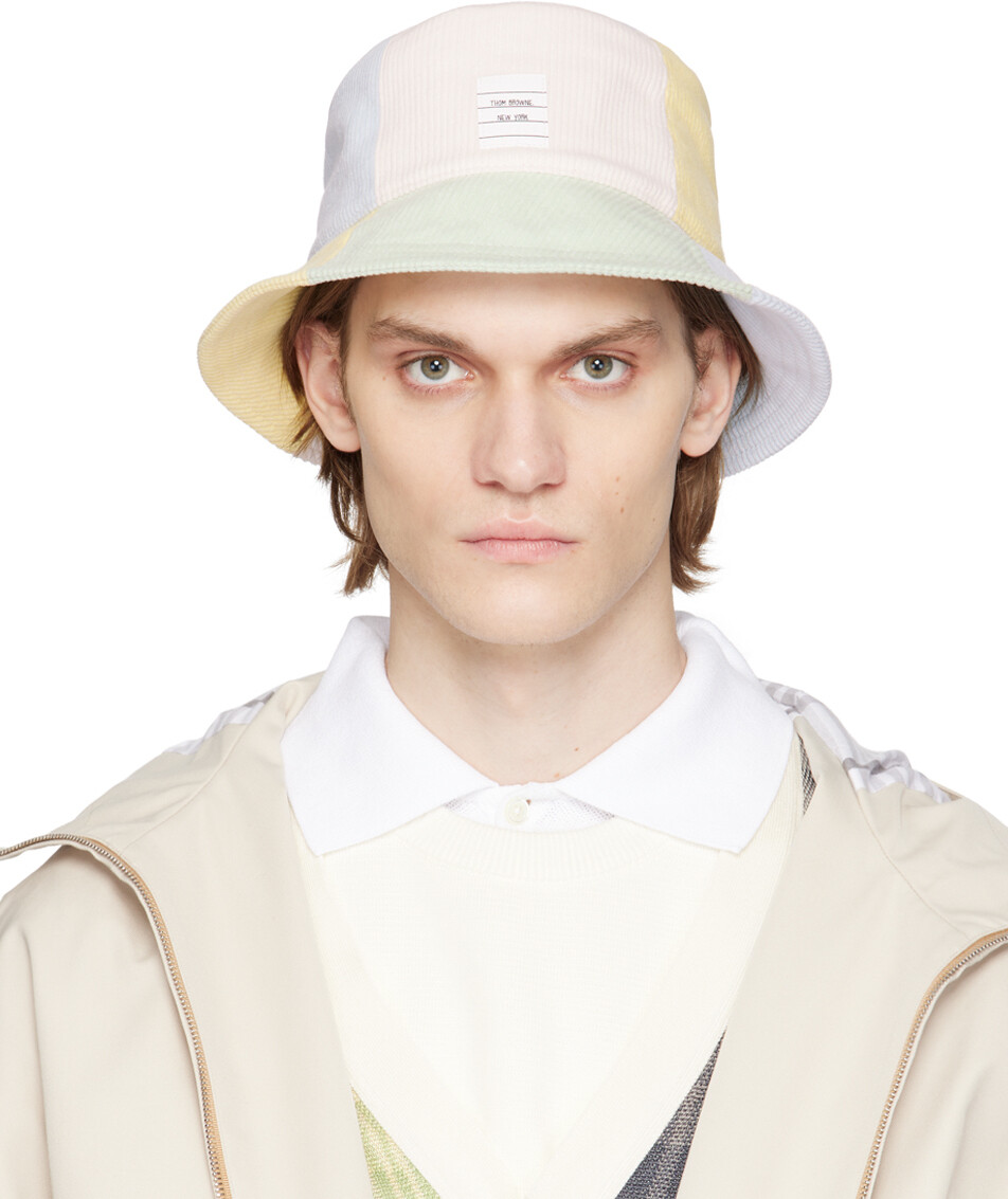 

Многоцветная панама с нашивкой-логотипом Thom Browne