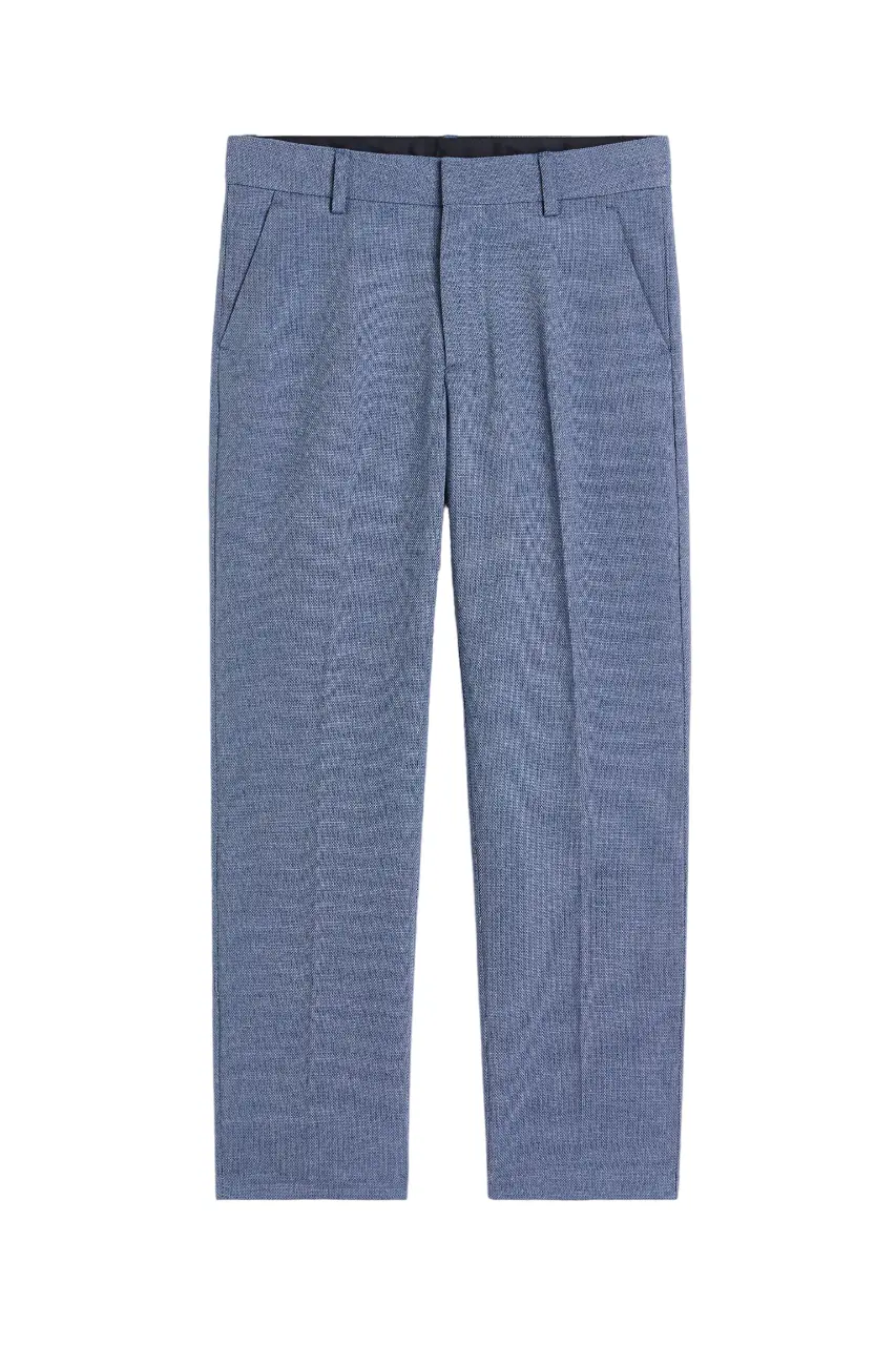 

Брюки H&M Textured Suit, светло-бежевый