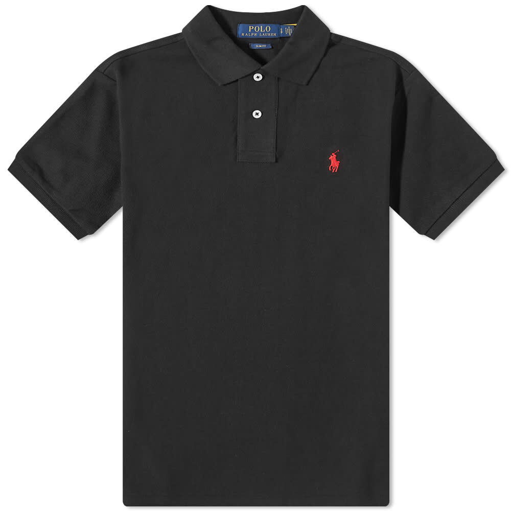 

Футболка Polo Ralph Lauren Slim Fit Polo, Серый