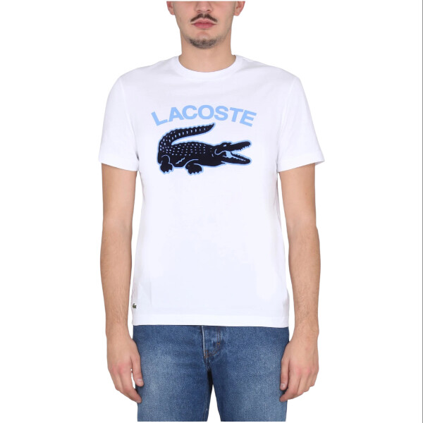 

Футболка Lacoste T-shirt With Logo, белый