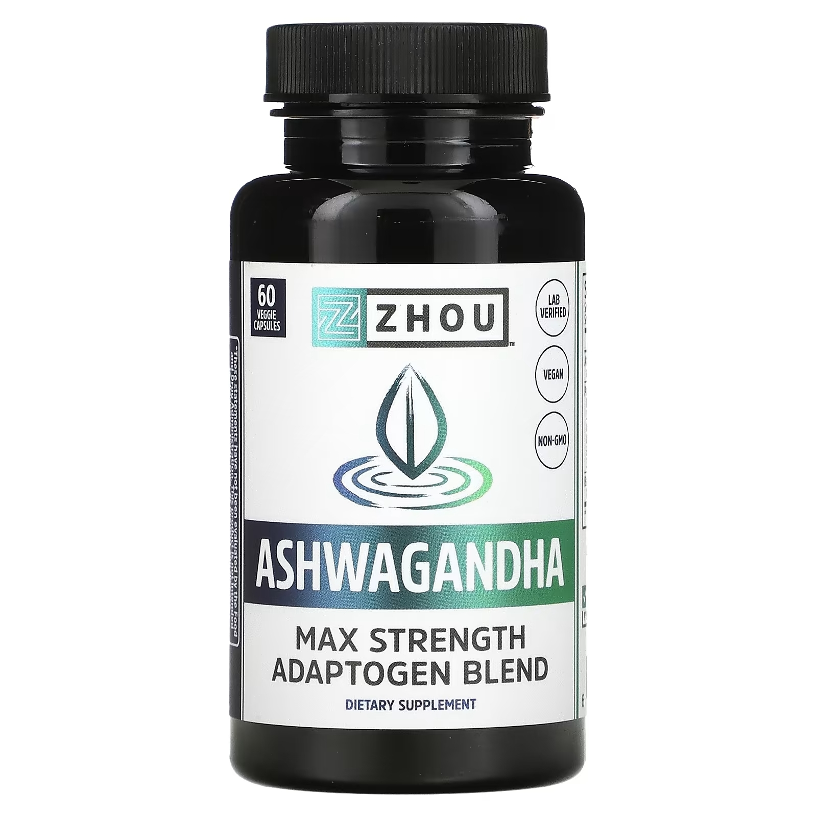 Zhou Nutrition Ашваганда максимальная эффективность 1200 мг, 60 растительных капсул zhou nutrition energy focus 60 растительных капсул